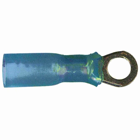 Midwest Fastener Ring Terminal, 14 AWG, Plastic Insulated, 8 PK 67946